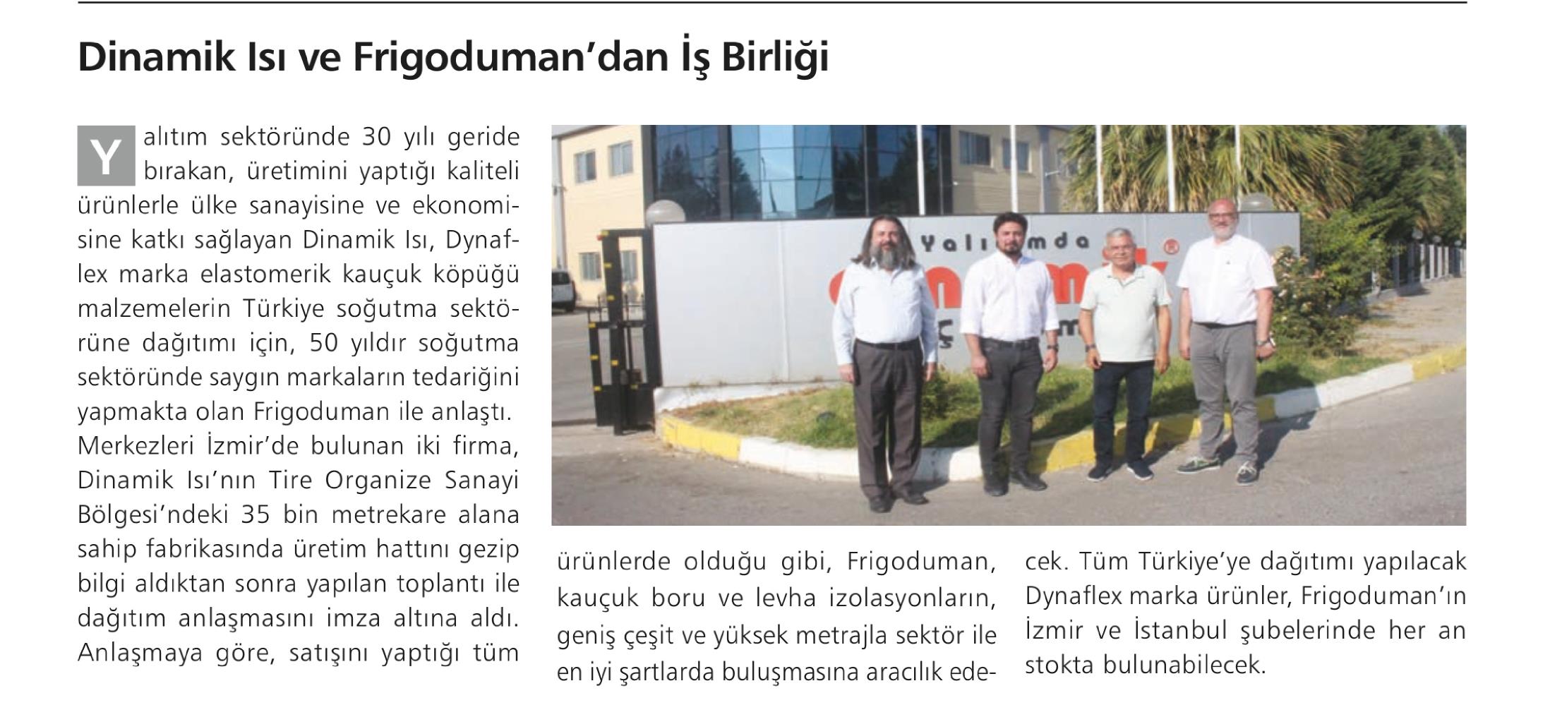 Dinamik Isı ve Frigoduman'dan İş Birliği